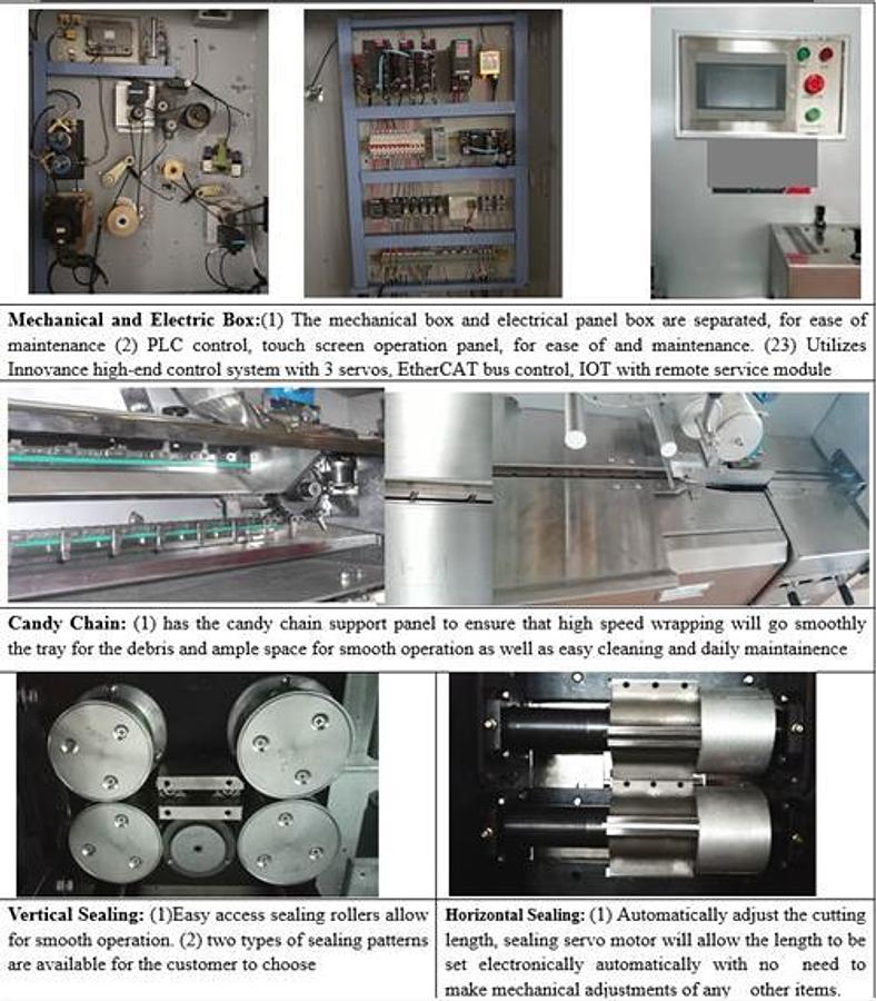 Used HDH FP-500 Hard Candy Flow Wrapper