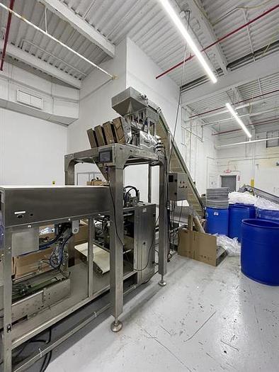 Used BairesPack Pre-made Doy Pouch Machine with 4-lane Linear Scale