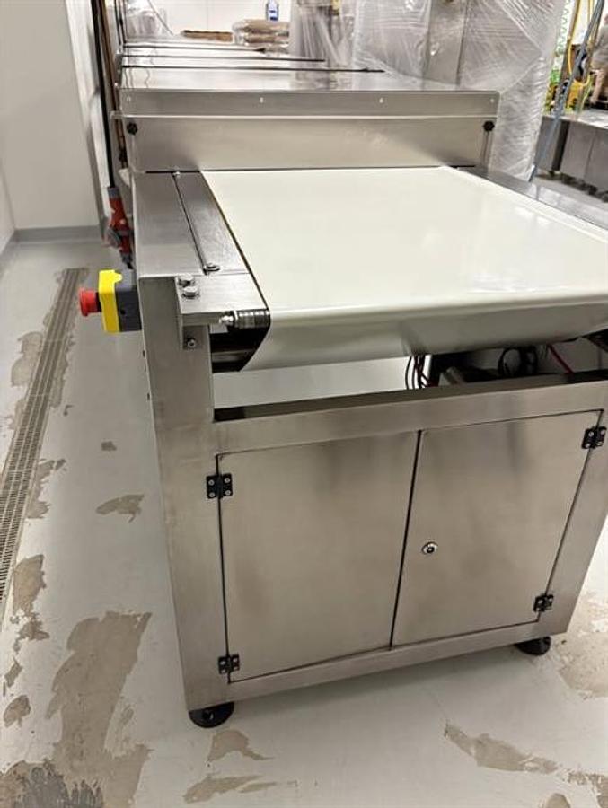 Used MK Machinery 24" wide x 50-ft long Stainless Steel Cooling Tunnel