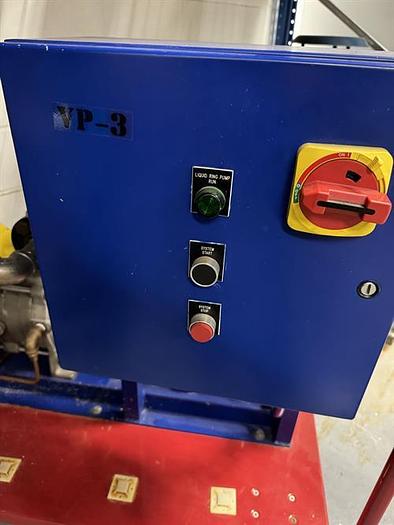 Used Kinney model KLRC-40-KCD3 two stage liquid ring vacuum pump