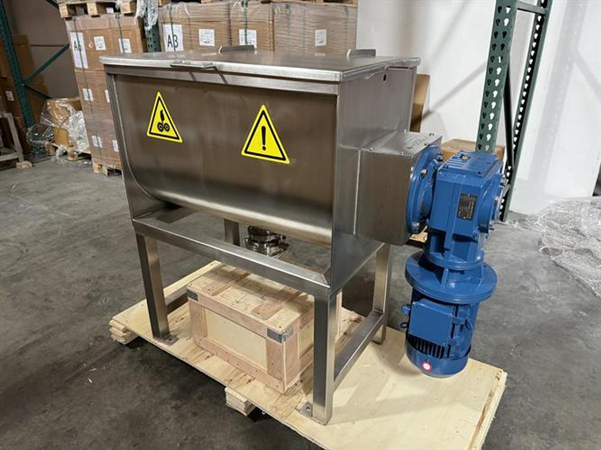 New NEC 75 Cu Ft Stainless Steel Double Ribbon Blender