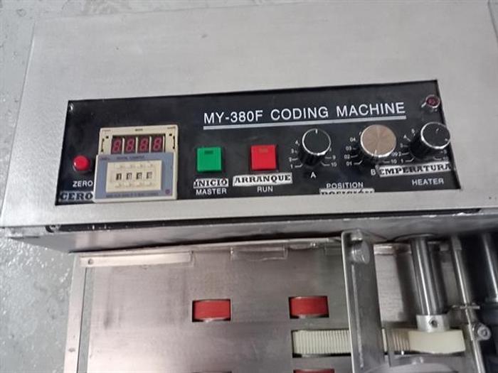 Used Jing Tec model MY-380F carton hot stamping coder