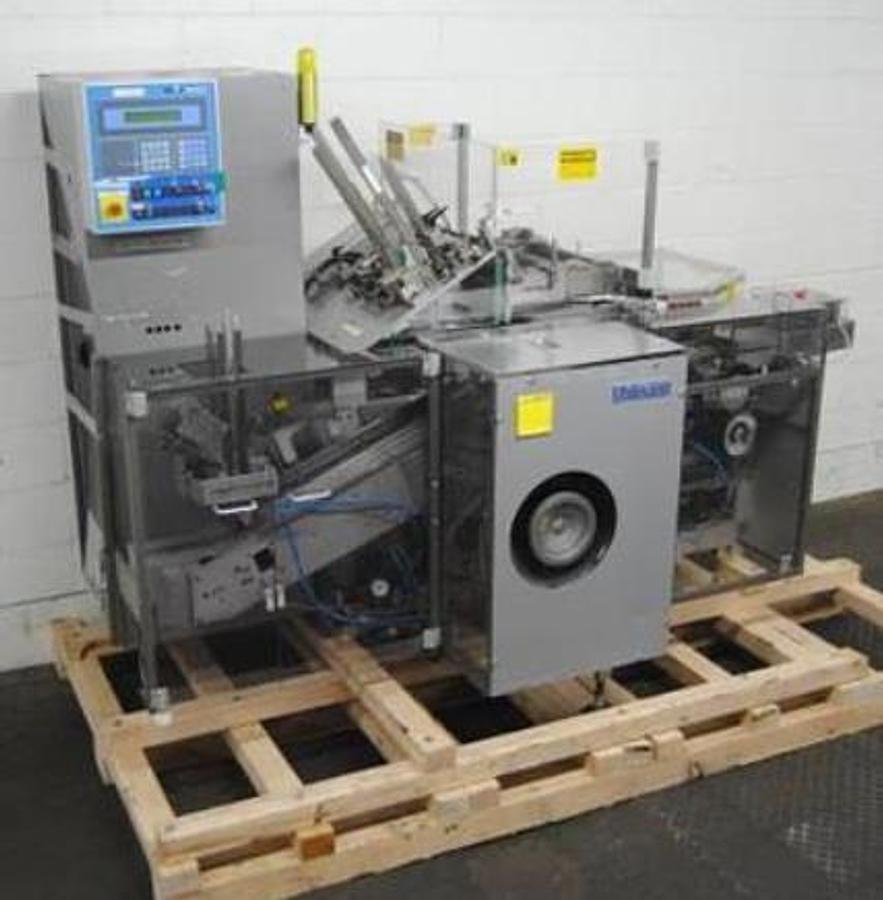 Used Uhlmann model C100 Cartoner with blister feed