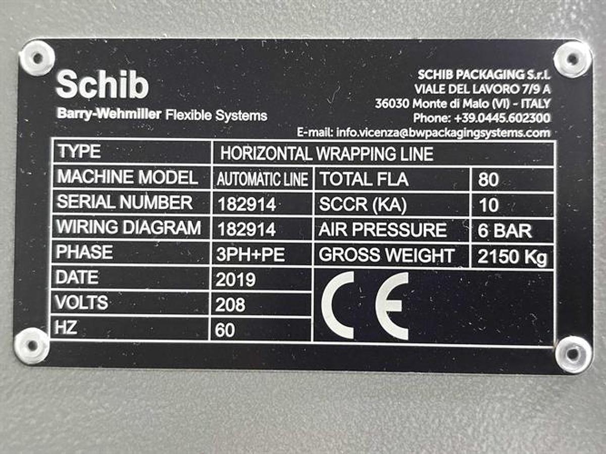Used Schib High Speed Horizontal Flow Wrapper