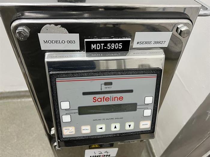 Used Safeline model 303 stainless steel metal detector for tablets`o