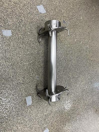 Used Patterson Kelley 3 Cu Ft stainless steel V Blender with intensifier bar