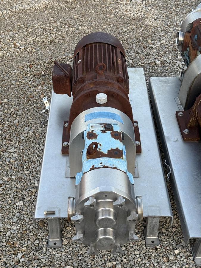 Used Waukesha model 130U1 Stainless Steel Positive Displacement pump