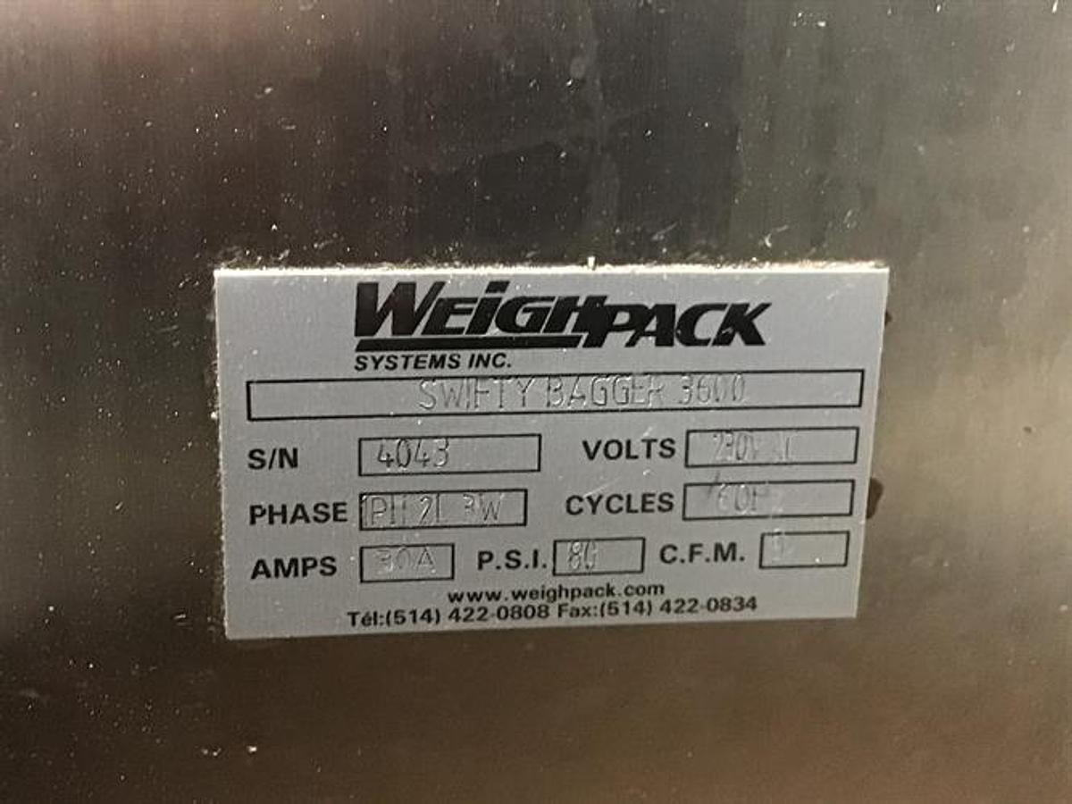 Used Weighpack Swifty Model 3600 Pre-Made Pouch Machine with Yamato 14-head Scale