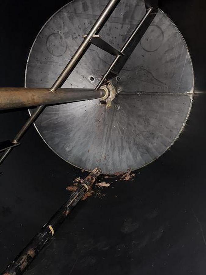 Used McCarter 20,000 lb Jacketed Vertical Agitated Chocolate Tank