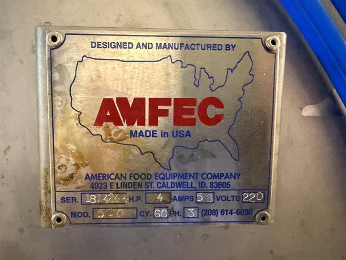 Used AMFEC Model 510 500 LB Paddle Mixer