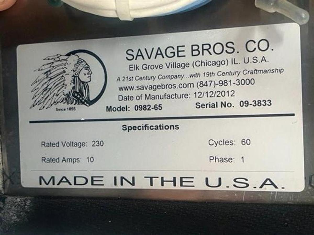 Used Savage 125 over125lb SS Tempering Melter