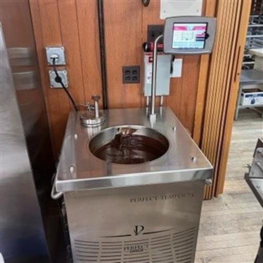 Used Perfect PT-75 Tempering unit with Enrober