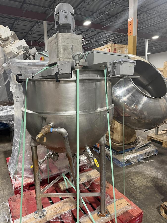 Used Groen 80 Gallon Single Action Jacketed Stainless Steel Cooking & Mixing Kettle