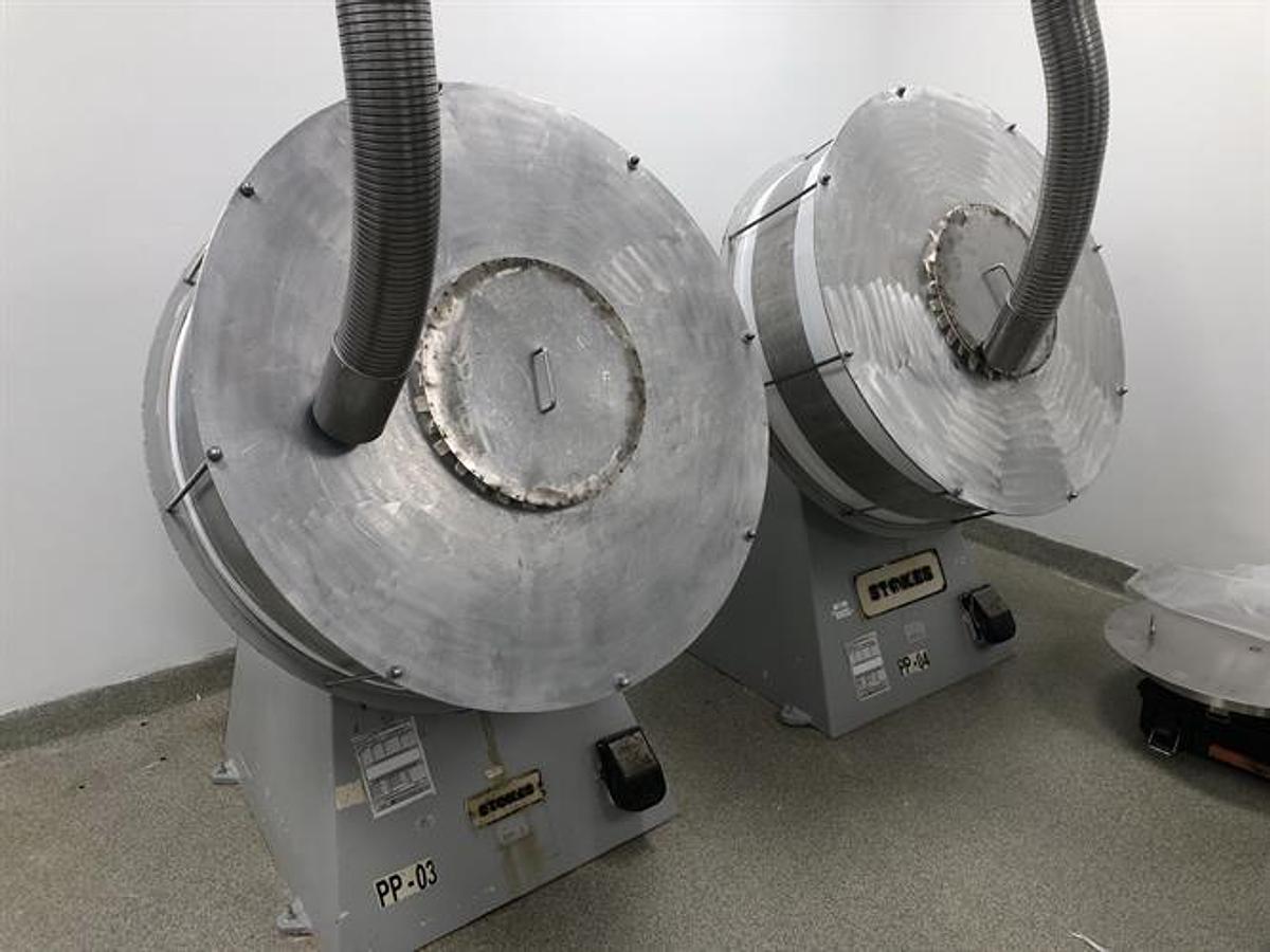 Used Stokes 40" diameter canvas polishing pan