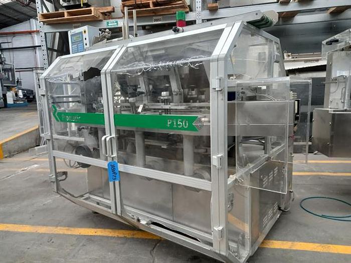 Used Promatic model P150 automatic horizontal intermittent motion cartoner for blisters