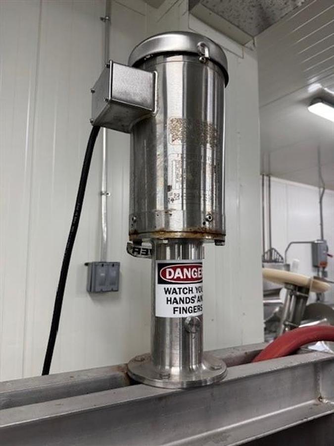 Used 75 gallon stainless steel tank with high shear mixer