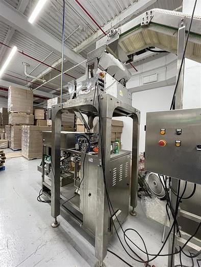 Used BairesPack Pre-made Doy Pouch Machine with 4-lane Linear Scale