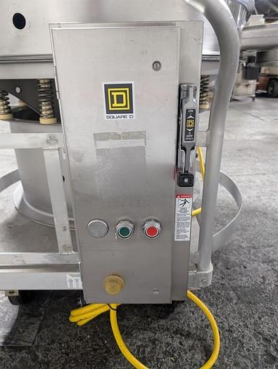 Used Sweco model XS48Y686SETLWC 48" diameter single deck sifter