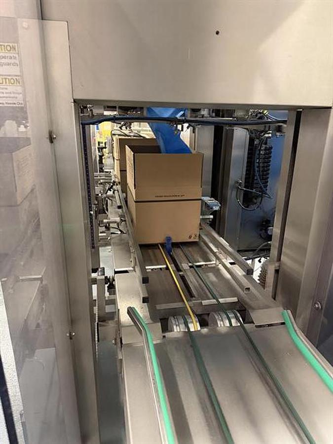 Used OK Superformer-1M Case Erector with OK SL220 Bag Inserter