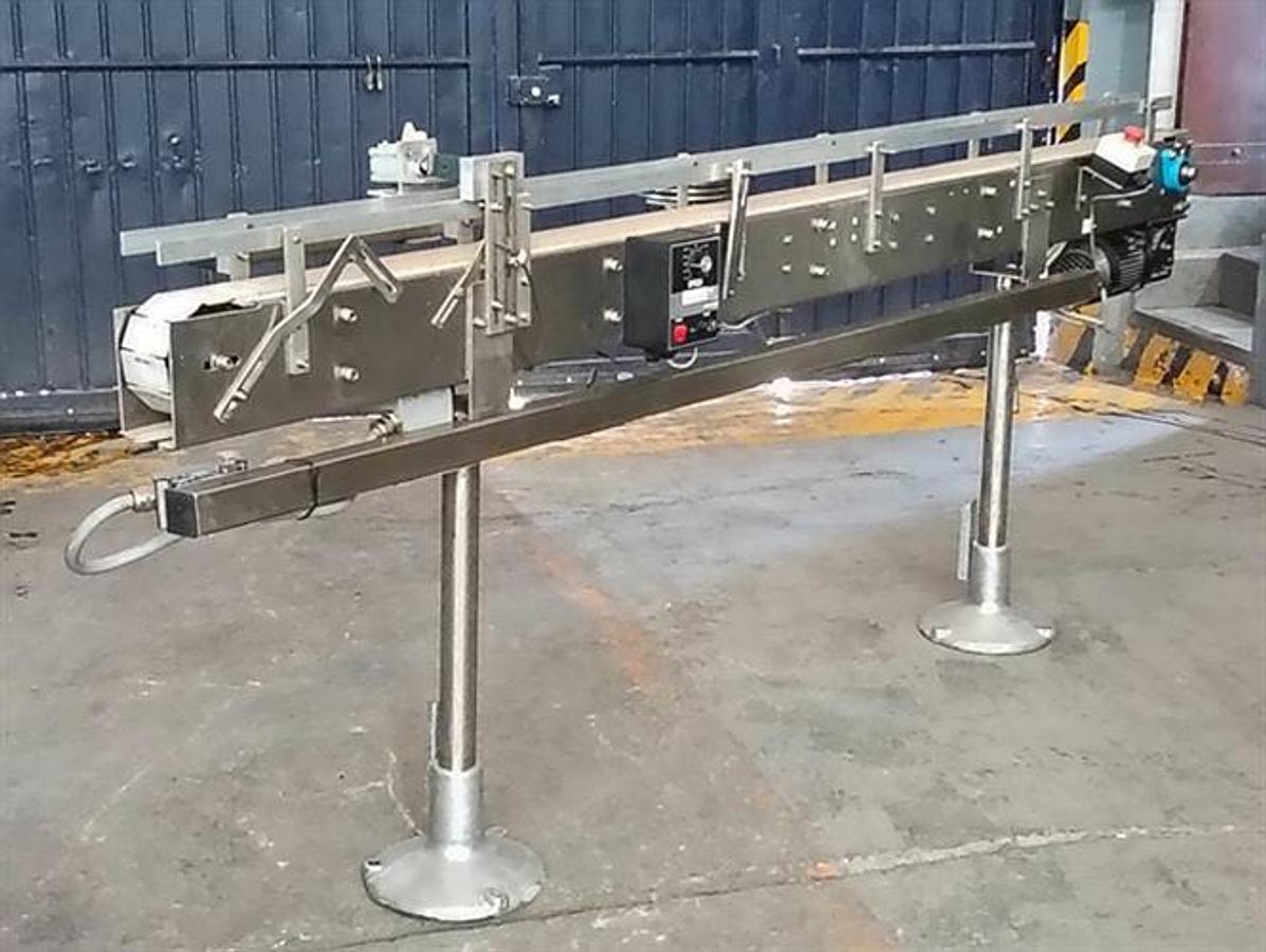 Used Stainless steel flat top chain  conveyor