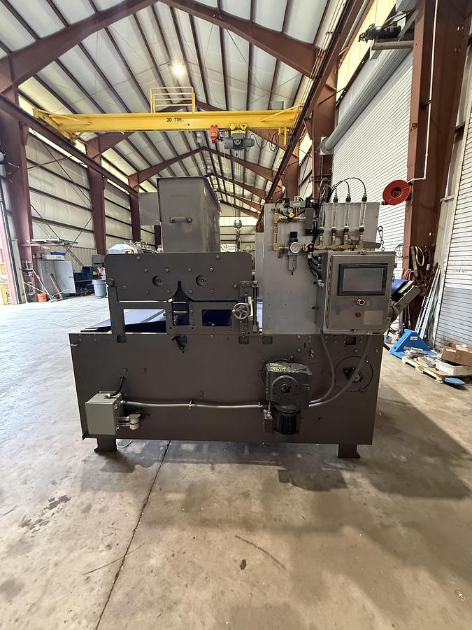 Used APV 48" Two Roll Extruder with Ultrasonic Guillotine Cutter