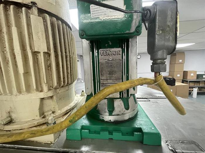 Used Groen 300 Gallon Stainless Steel Jacketed Kettle with High Shear and Prop Mixers