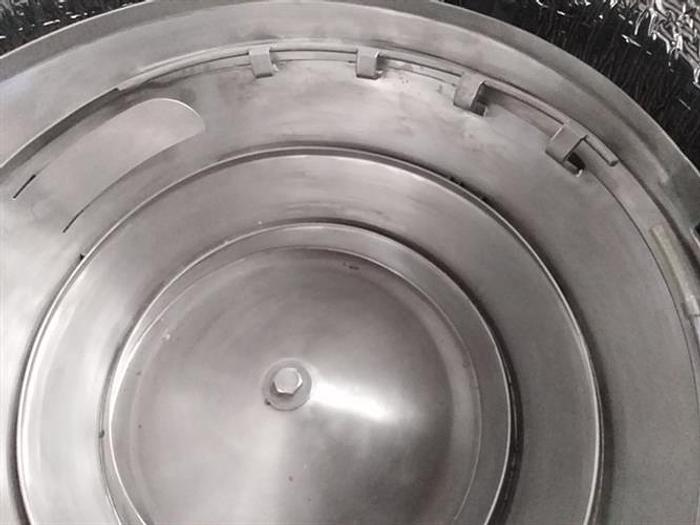 Used Ozaf model VL2T Stainless Steel Vibratory Cap feeder