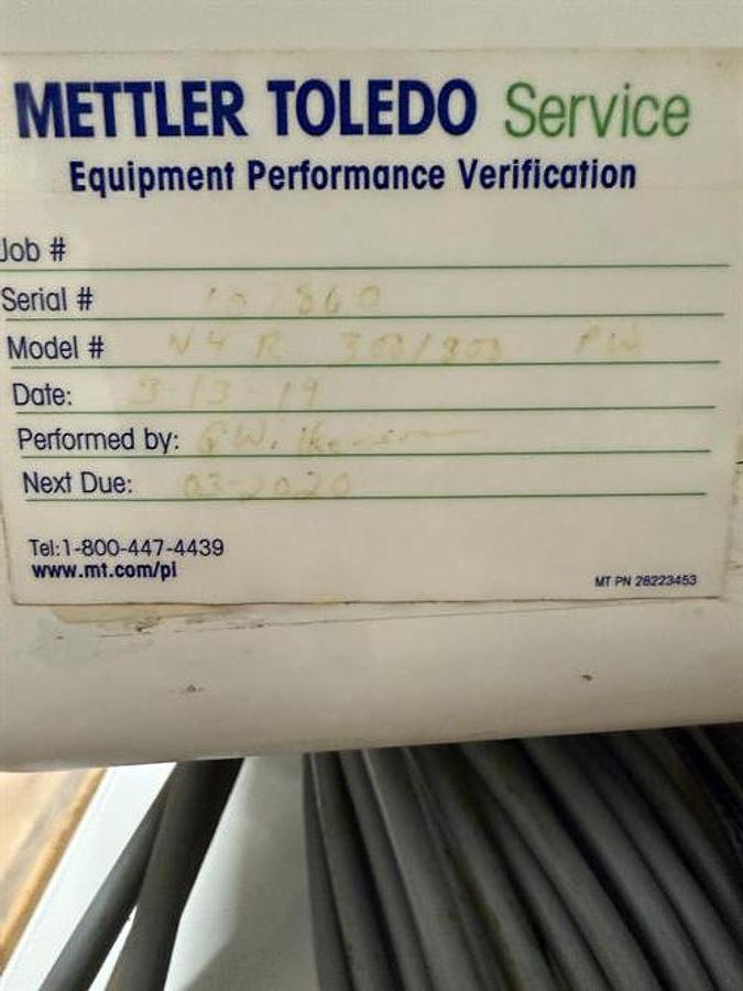 Used Safeline Metal Detector 3" tall x 45" wide Opening