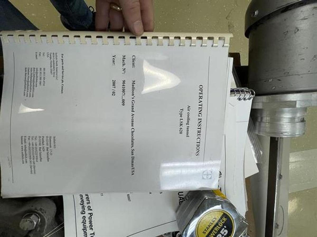 Used Sollich TTS-620 24" wide Temperstatic Enrober with Sollich Thermo Flow 40-ft Cooling Tunnel