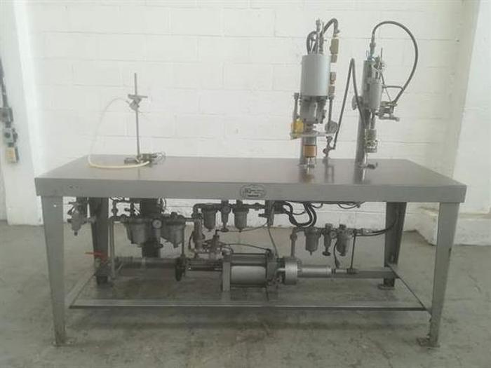 Used JG Machine Works Semi-automatic Aerosol Filling Line