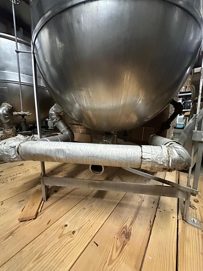 Used Lee 150 Gallon Stainless Steel Jacketed Cooking Kettle with Removable Basket