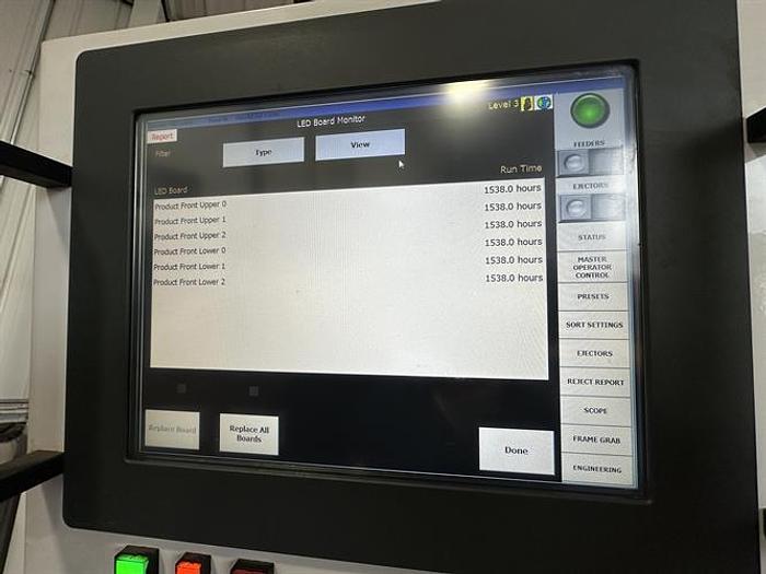 Used Satake EVO-IR-400 Infrared Color and Sorting Machine for Nuts