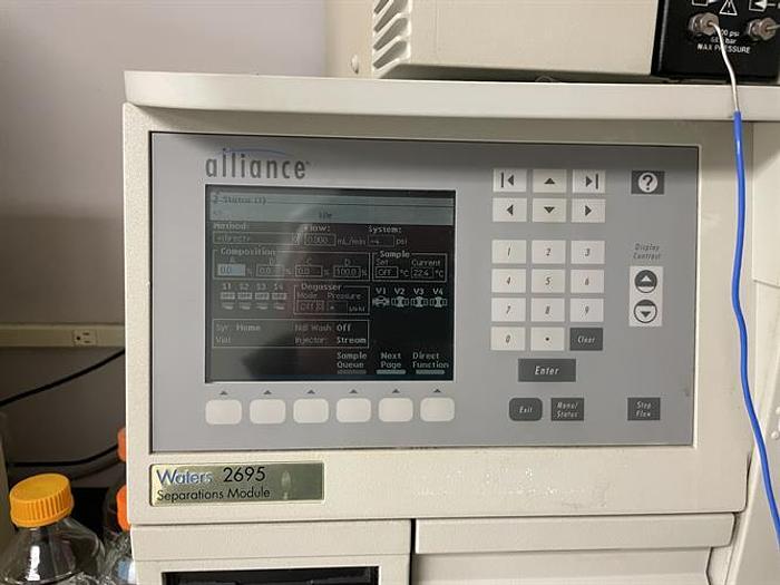Used (2) Alliance HPLC with 2695 Separations Module and 2996 Photodiode Array Detector with one PC with software