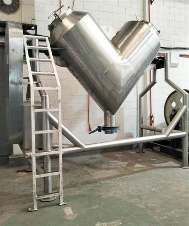 Used Stainless steel 65 Cu Ft V blender