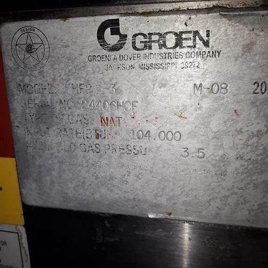 Used Groen model HFP2-3 30-Gallon Braising Pan