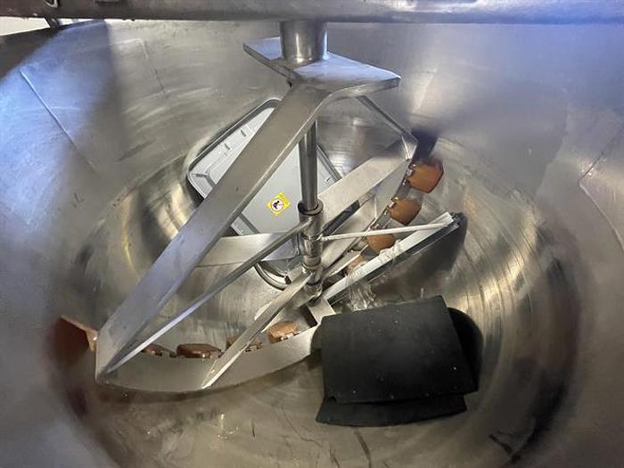 Used Lee 150 Gallon Stainless Steel and Jacketed Double Action Cooking and Mixing Kettle