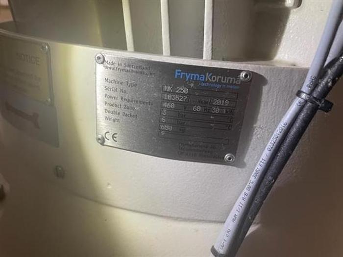 Used Fryma MK-250 Corundum Stone 2000 lb/hr Nut Butter Mill