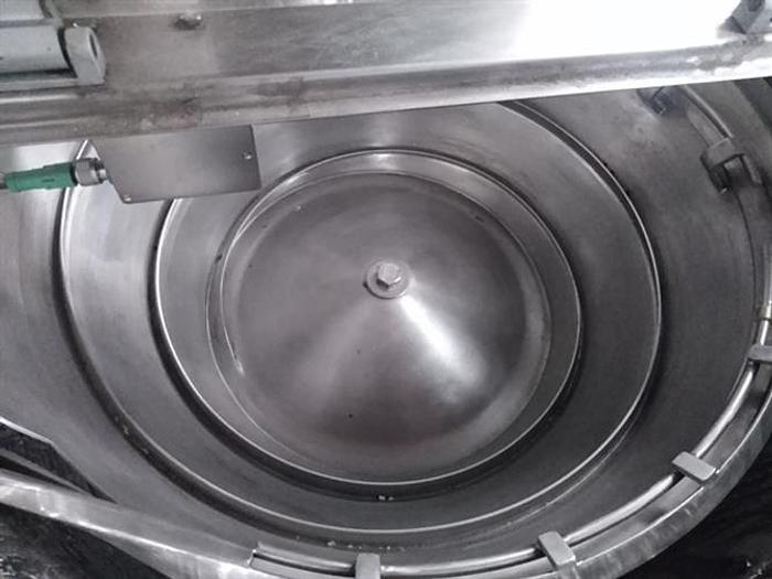 Used Ozaf model VL2T Stainless Steel Vibratory Cap feeder