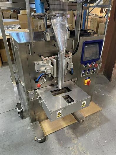 Used Lenis model LMSTS-300P single lane stick pack machine with tablet counter