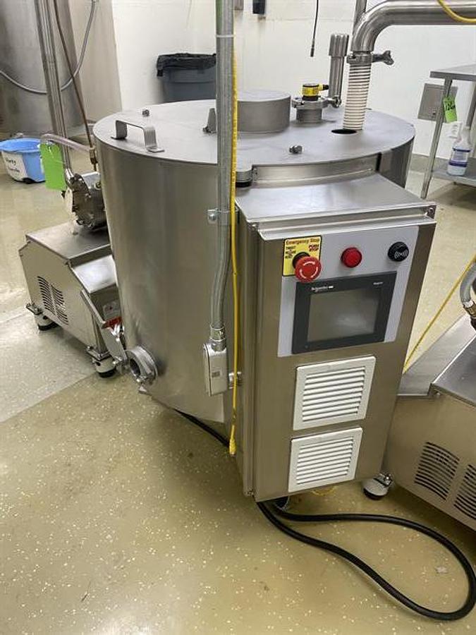 Used Savage 450-lb Stainless Steel Chocolate Melter with Stainless Steel jacketed Pump