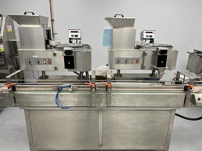 Used Scientific Solutions Model YL-4D Automatic Twin Tablet Counters With Conveyor