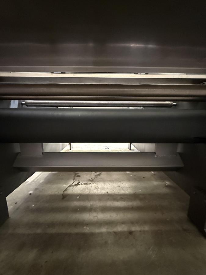 Used APV 48" Two Roll Extruder with Ultrasonic Guillotine Cutter