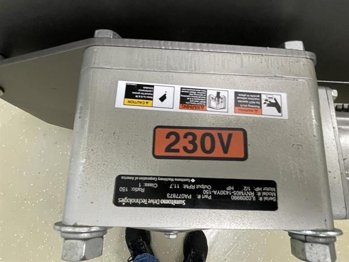 Used Jantec 28" wide 90 degree Turn Conveyor