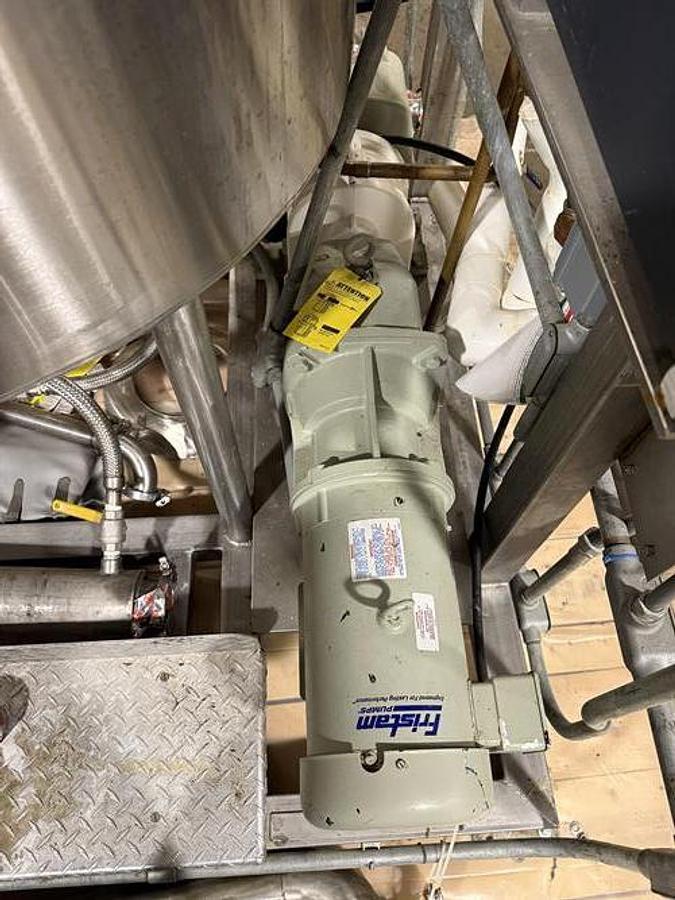 Used (2) AB Process 150 Gallon SS jacketed & Agitated Tanks