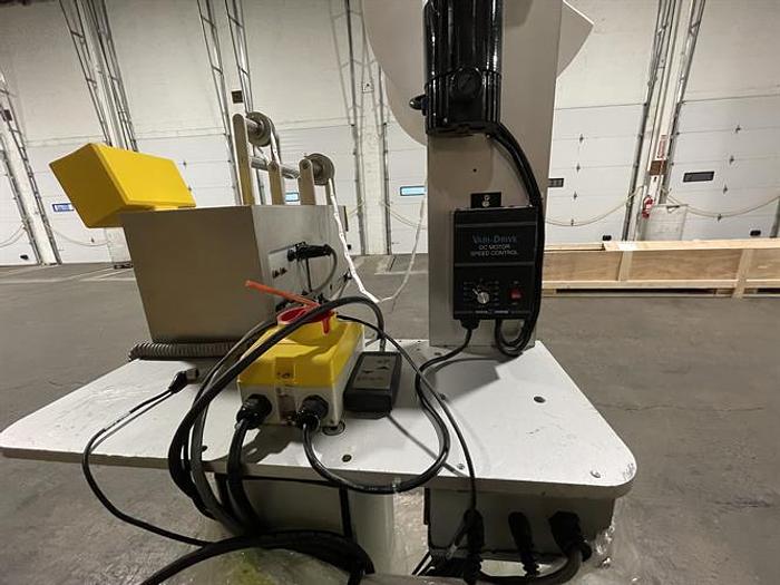 Used Abox Automation model PD1 pouch desiccant inserter