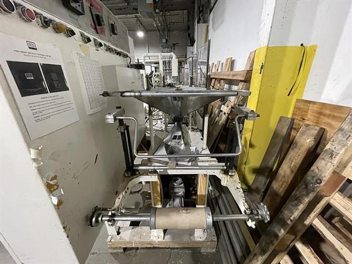 Used Bartelt model IM7 Pouch Packager with AMS Auger Filler and  liquid filler