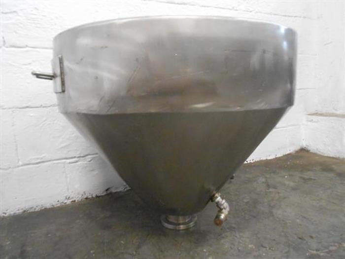Used MISCELLANEOUS STAINLESS STEEL JACKETED HOPPER