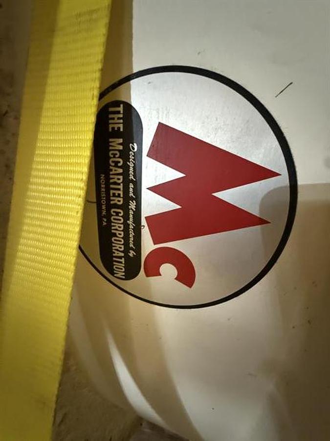 Used McCarter 20,000 lb Jacketed Vertical Agitated Chocolate Tank