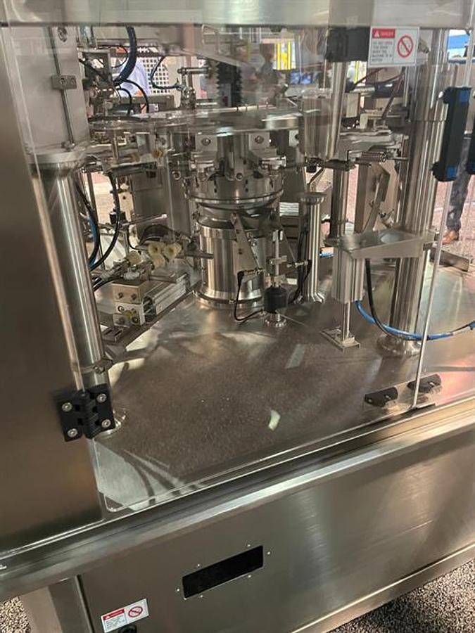 Used New Genesis Rotary Pre-Made Pouch Machine with 14-Head Scale