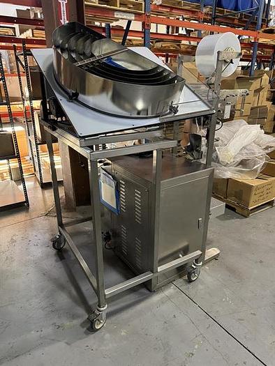 Used Lenis model LMSTS-300P single lane stick pack machine with tablet counter